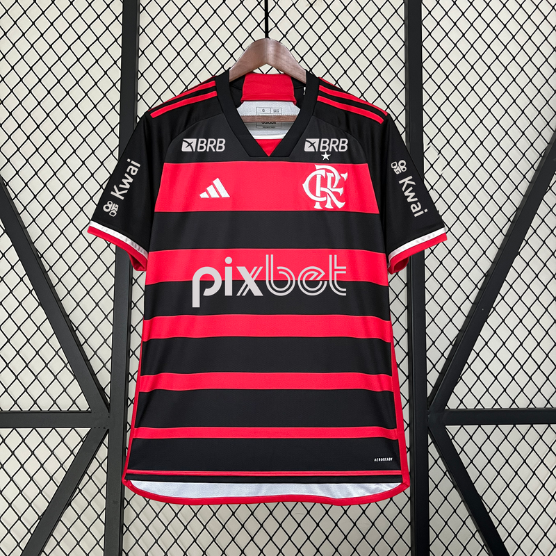 CAMISA FLAMENGO 24/25 HOME  + TODOS PATROCINIOS