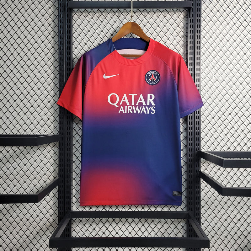 CAMISA PSG 23/24 TRAINING SUIT RED AND BLUE