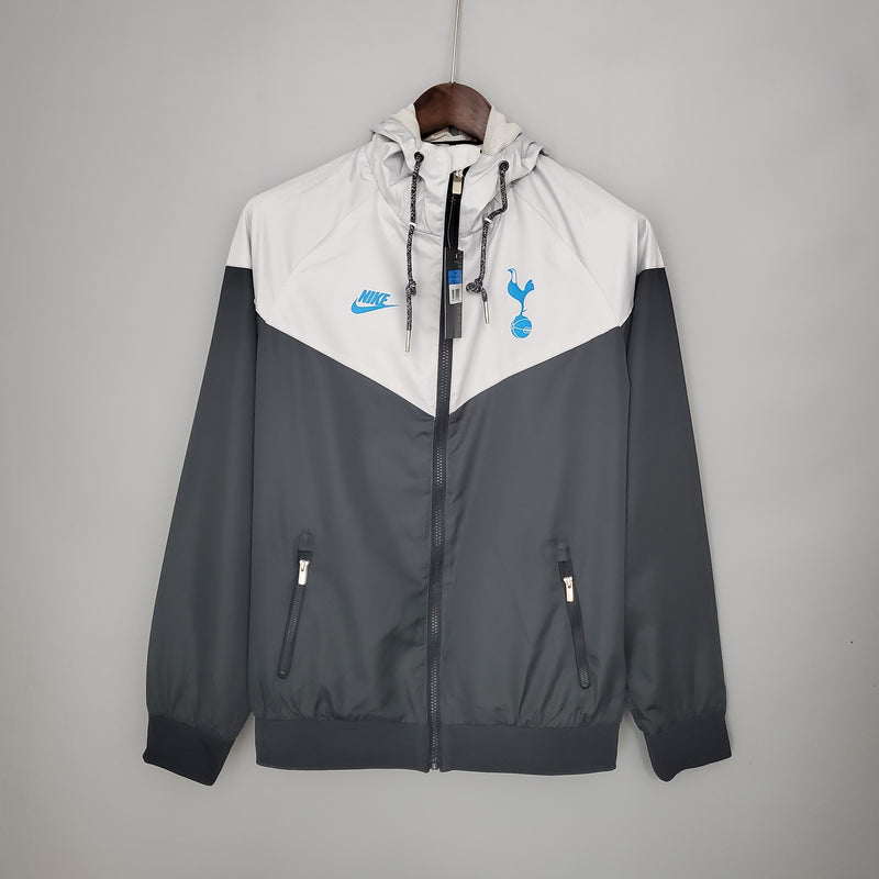 CORTA VENTO TOTTENHAM PRETO E BRANCO